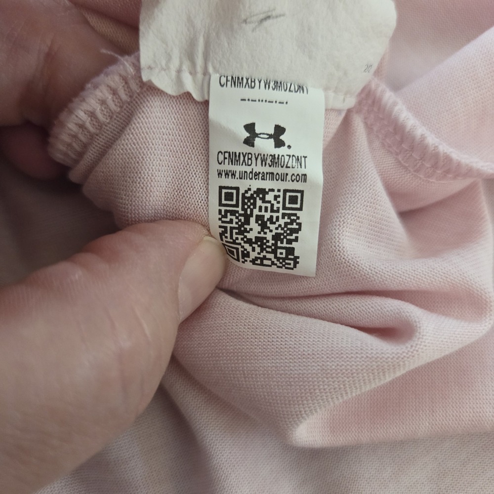 Under Armour sz L loose fit tank top pink casual work out gym athletic womens - Picture 9 of 9